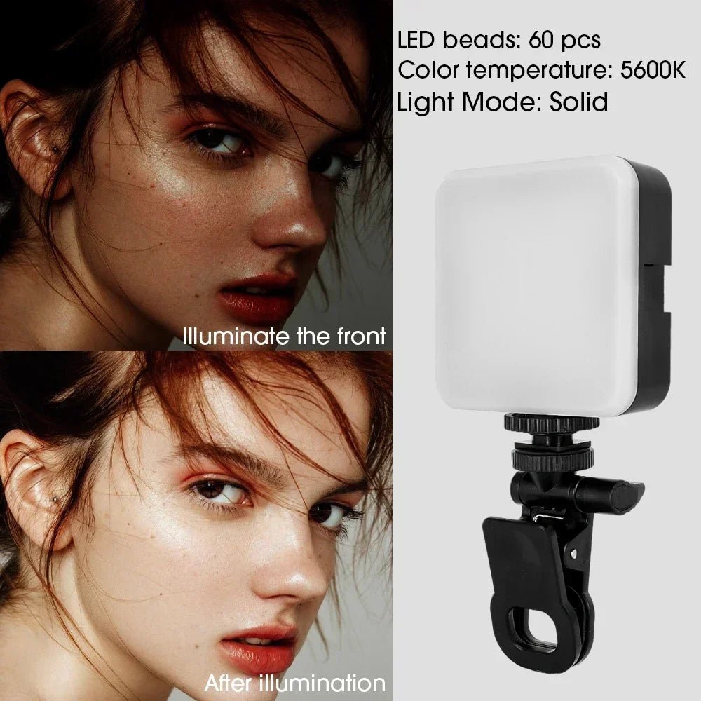 Portable LED Selfie Light Clip - Influence Supply