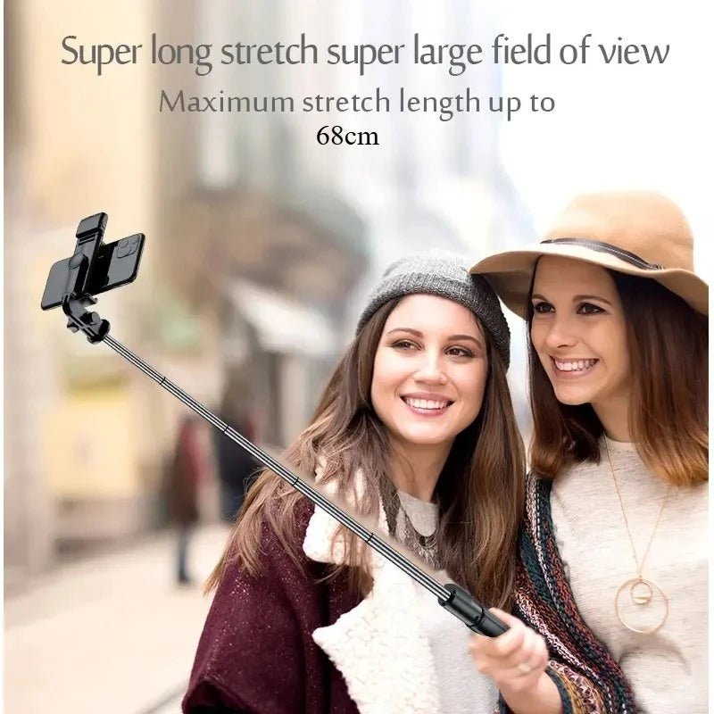 Wireless Bluetooth Selfie Stick Tripod with Fill Light & Remote - Influence Supply